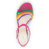 GABOR Pink,gul,lilla, grøn ruskind sandal,