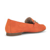 GABOR Pumpkin Orange ruskind loafer m.guld,