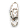 ROLLINGSOFT Hvid skind + beige ruskind sneaker,