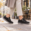 ROLLINGSOFT Sort ruskind sneaker med pynt