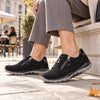 ROLLINGSOFT Sort ruskind sneaker med pynt