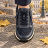 ROLLINGSOFT Blå skind, ruskind sneaker