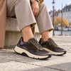 ROLLINGSOFT Mocca ruskind med metallic look