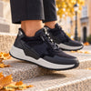 ROLLINGSOFT Blå skind/ruskind sneaker