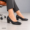 GABOR Sort skind pump med easy walking