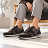 GABOR Brun skind + ruskind sneaker