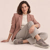GABOR Brun/rosa skind sneaker med flex