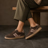 GABOR Cacao brun ruskind sneaker med rosa