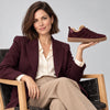 GABOR Mulberry ruskind sneaker med pels