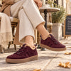 GABOR Mulberry ruskind sneaker med pels