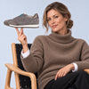 GABOR Grå ruskind snøre sneaker