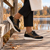 GABOR Sort ruskind/skind sneaker med leo