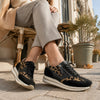 GABOR Sort ruskind/skind sneaker med leo