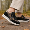 GABOR Sort ruskind/skind sneaker med leo