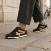 GABOR Brun ruskind snøre sneaker med sand