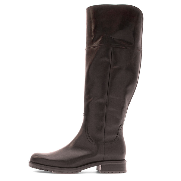 GABOR Lang kastanie brun støvle XL skaft