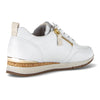 GABOR Hvid skind sneaker m. snøre + lynlås