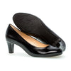 GABOR Sort klassisk skind pump,