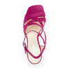 GABOR Pink ruskind sandal med kryds remme,