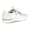 GABOR Hvid skind sneaker med lak stribe,