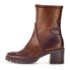 GABOR Sattel brun skind støvle med 5cm hæl,