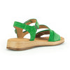 GABOR Grøn ruskind sandal med 2 skrå remme,