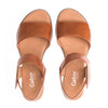 GABOR Carmel brun skind  sandal med kile,