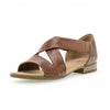 GABOR Peanut brun skind sandal m. bagkap,