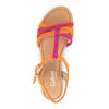 GABOR Mandarin/pink/rød ruskind sandal,