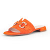 GABOR Orange ruskind sandal/mules m. guld,