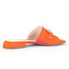 GABOR Orange ruskind sandal/mules m. guld,