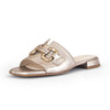 GABOR Guld skind sandal//mules m. spænde,