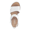 GABOR Hvid skind sandal med velcro,