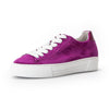 GABOR Fuchsia ruskind sneaker m hvid snøre,