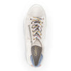 GABOR off-white skind sneaker m. rosa +blå,