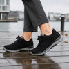 ROLLINGSOFT Sort nubuck oil sneakers med snøre
