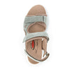ROLLINGSOFT Lysegrøn ruskind sandal med velcro,