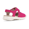 ROLLINGSOFT Pink ruskind sandal m. 2 velcroremme,