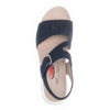 ROLLINGSOFT Blå nubuck sandal  med velcro,