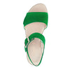 GABOR Grøn ruskind sandal  med to remme,